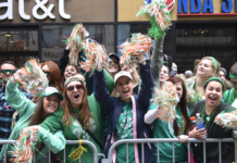 People celebrate St. Paddy's Day